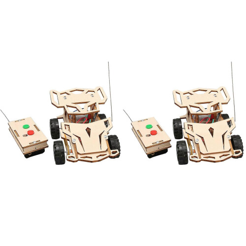 2X DIY Remote Control 4WD Racing Car Kit Educational Fun