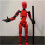 Robot Action Figure 3D Printed Full Articulation Stop Motion Animation Red 2