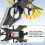 Black Gold Stunt RC Flying Sword Toy Fighter 4