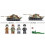 MOC WWII Winter Tiger Attack Tunga Tank Flygplan Pusselmontering Militär 2