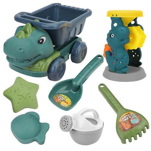 Dinosaur Engineering Truck Sandgrävningsleksak Set för Strand Utomhus 2