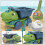 Dinosaur Engineering Truck Sandgrävningsleksak Set för Strand Utomhus 5