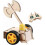 DIY Wooden Battle Robot Kit with Triple Motor and Remote Control for STEM Learning 4
