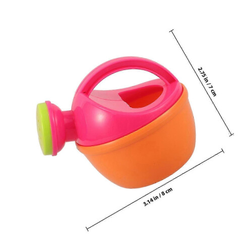 Rosa plastvannkanne til småbarnsstrandlek 1