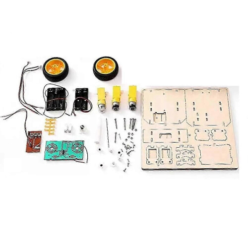 DIY Wooden Battle Robot Kit with Triple Motor and Remote Control for STEM Learning 1