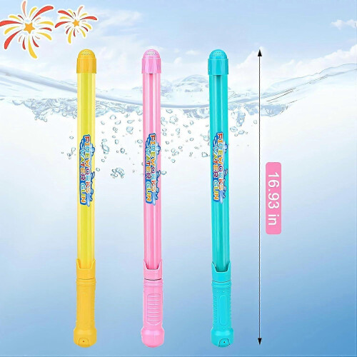 3-Pack Kids Water Gun Set Firework Spray Pattern Summer Pool Beach Toys 1