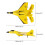 Stort RC-glidflygplan Easy Fly 2.4G RC-flygplan för barn och tonåringar Röd present 3