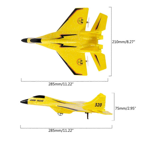 Stort RC-glidflygplan Easy Fly 2.4G RC-flygplan för barn och tonåringar Röd present 2