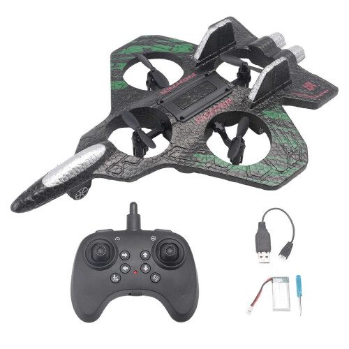 2.4G RC Plane Remote Control Toy Kids Gift Green 1