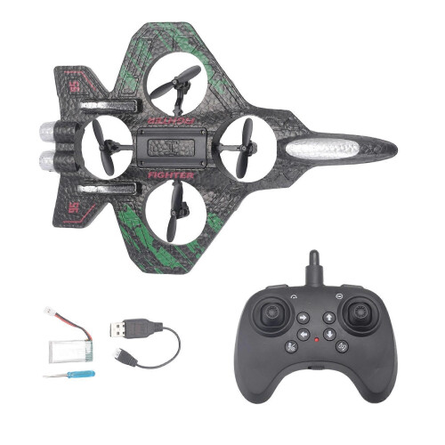 2.4G RC Plane Remote Control Toy Kids Gift Green 2