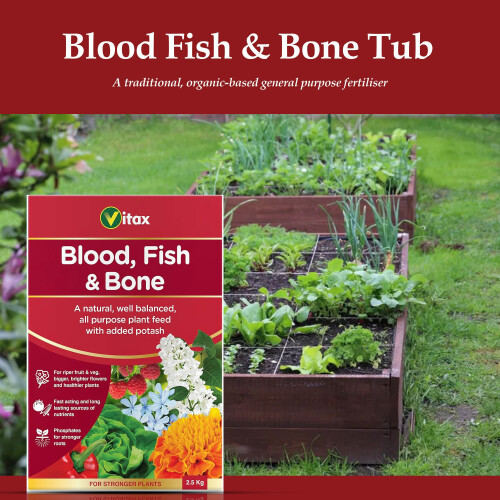 Vitax Vitax Blood Fish Bone Organic Fertiliser 2.5Kg 2