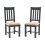 Set Of 2 Bordeaux Dining Chairs Dark Grey 2