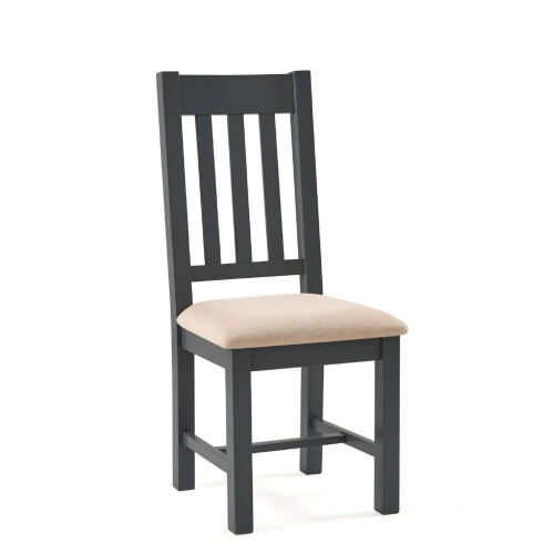 Set Of 2 Bordeaux Dining Chairs Dark Grey 2