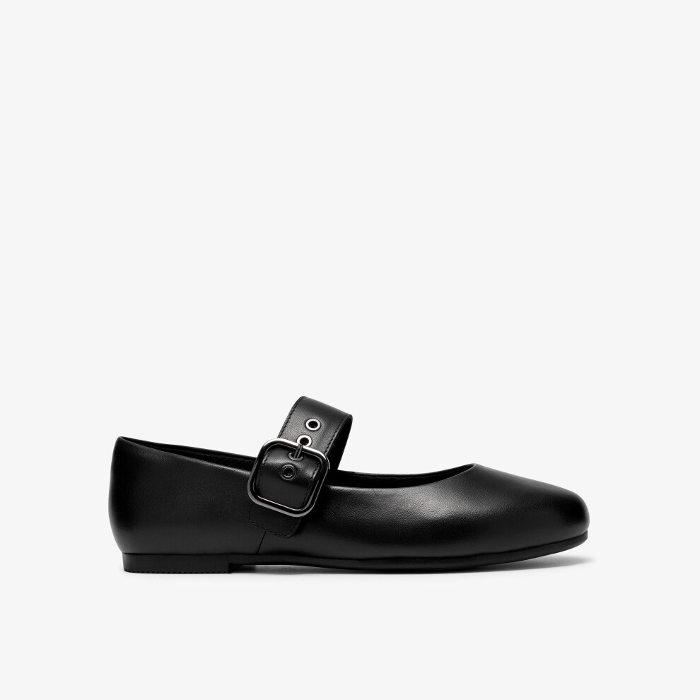 Clarks (Standard, 7 (Adults')) Porto Tap Y. Black Leather