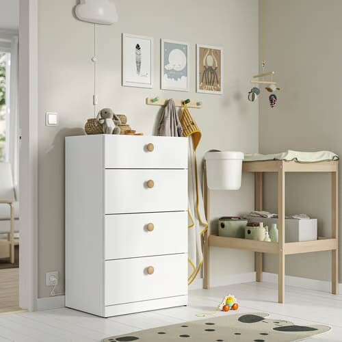 IKEA LASTARE 4 Drawer Chest 60x42x100 cm 1