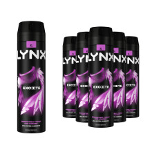 Lynx XL 48-H High Definition Fragrance Excite Body Spray Deodorant 6 Pack, 200ml