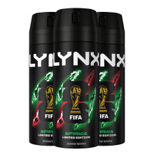 Lynx Body Spray Africa 48-H High Definition Fragrance Deo For Men, 3x150ml
