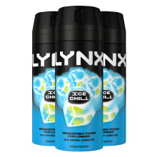 (Buy 3) Lynx Body Spray Ice Chill 48-H High Definition Fragrance Deo For Men, 150ml
