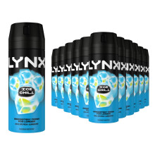 (Buy 12) Lynx Body Spray Ice Chill 48-H High Definition Fragrance Deo For Men, 150ml