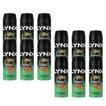 Lynx Body Spray Jungle Fresh 48H High Definition Fragrance Deodorant 150ml, 12pk