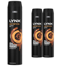 (Buy 3) Lynx XXL 48H Fresh Deodorant Body Spray, Dark Temptation, 250ml