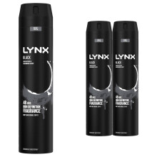 (Buy 3) Lynx XXL Black 48-Hour High Definition Fragrance Body Spray Deodorant, 250ml