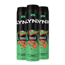 Lynx XXL Body Spray Jungle Fresh 48H High Definition Fragrance Deodorant,3x250ml