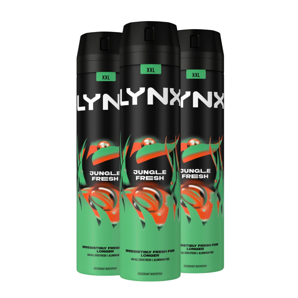 Lynx Jungle Fresh Body Spray 48H Deodorant 250ml - Image 3
