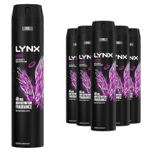 Lynx XXL Excite 48-Hour Fragrance Body Spray Deodorant, 6x250ml