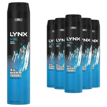 Lynx XXL 48H Fresh Deodorant Body Spray, Ice Chill, 6 Pack, 250ml
