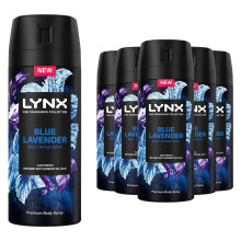 (Buy 6) Lynx Fine Fragrance Collection Blue Lavender Deodorant Body Spray 150ml