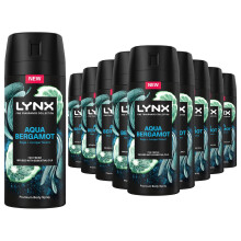 (Buy 12) Lynx Fine Fragrance Collection Aqua Bergamot Deodorant Body Spray 150ml