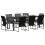 VidaXL vidaXL Garten Essgruppe 9 stk. Schwarz und Anthrazit 3