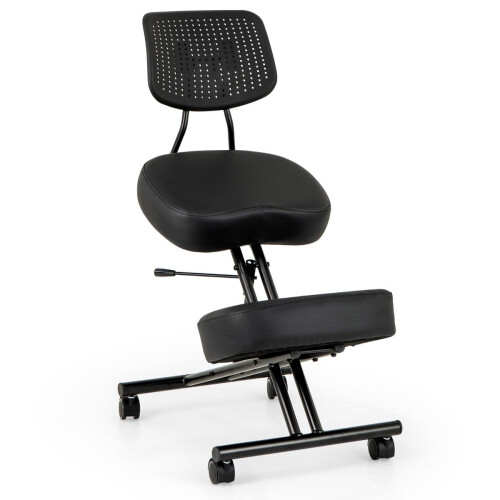 Ergonomikus térdelőszék állítható magassággal és háttámlával 1