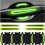 8 Pcs Scratch Protection Car Door Handle Stickers, 3D Self-Adhesive Protective Covers, Green 1