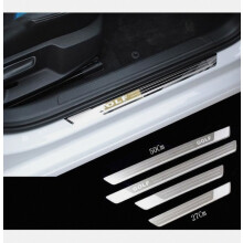 Interior Decoration, 4-Piece Stainless Steel Car Door Sill Pedal Set for 2010-2018 VW Golf 6 Golf 7 GTI