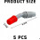 Plastic Spray Nozzles, 5 Pieces, Fine Mist Replacement Heads for Spray Bottles, Durable and Reusable 2