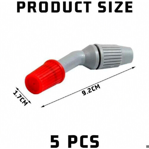 Plastic Spray Nozzles, 5 Pieces, Fine Mist Replacement Heads for Spray Bottles, Durable and Reusable 1