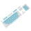 104-Key Two-Color Translucent Keycap Set, Suitable for Mechanical Keyboard, Universal (+White) 3