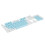 104-Key Two-Color Translucent Keycap Set, Suitable for Mechanical Keyboard, Universal (+White) 4