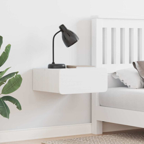VidaXL vidaXL Bedside Table 2 pcs White 39 x 34 x 16.5 cm Solid pine wood