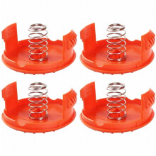 Set van 4 spoelkapjes en 4 reserveveren voor grastrimmers, geschikt voor compatibele snoertrimmers, robuust en duurzaam