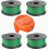 4 Replacement Spools with 1 Cutting Cap for Trimmer, Durable Line Spool Set for Easy Garden Maintenance 1