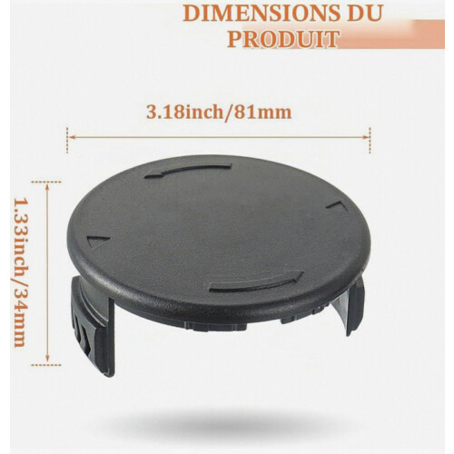 4-Pack Spool Covers for Cordless Lawn Mower 1