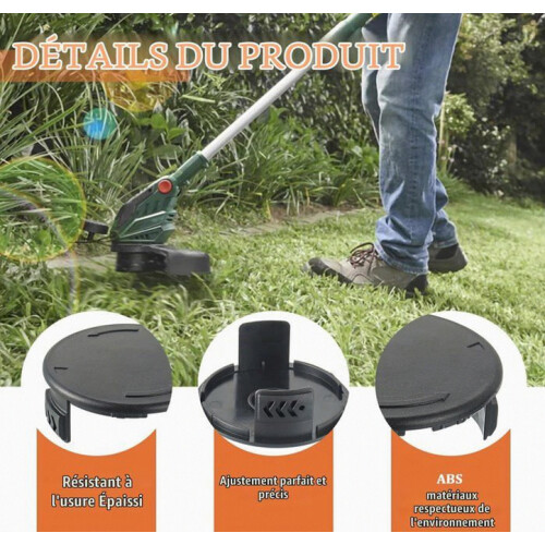 4-Pack Spool Covers for Cordless Lawn Mower 2