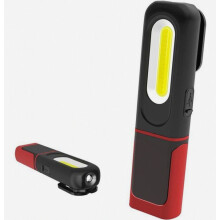 Lámpara de trabajo LED recargable 2 en 1, lámpara de inspección con giro de 360 grados y linterna LED COB de 5 W con base magnética