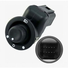 Buitenspiegelschakelaar voor Clio 3 4 Scenic Captur Modus, bediening voor elektrische spiegelverstelling en inklapbare spiegel