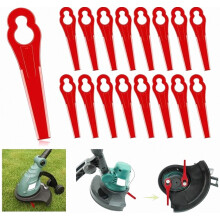 100 lames de rechange en plastique pour coupe-bordures, résistantes, pour la coupe de l’herbe et la finition du jardin, lot de 100 pièces