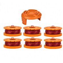 Reservespiraal voor grasmaaiers WG163 WG155 WG180, compatibel met WA0010, automatische toevoerdeksel voor trimkop