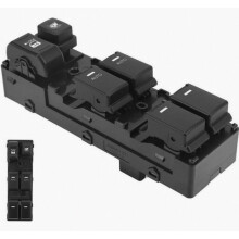 Elektrischer Fensterheberschalter, OEM 935732P200, Material ABS und Metall, robust für den Einsatz im Auto